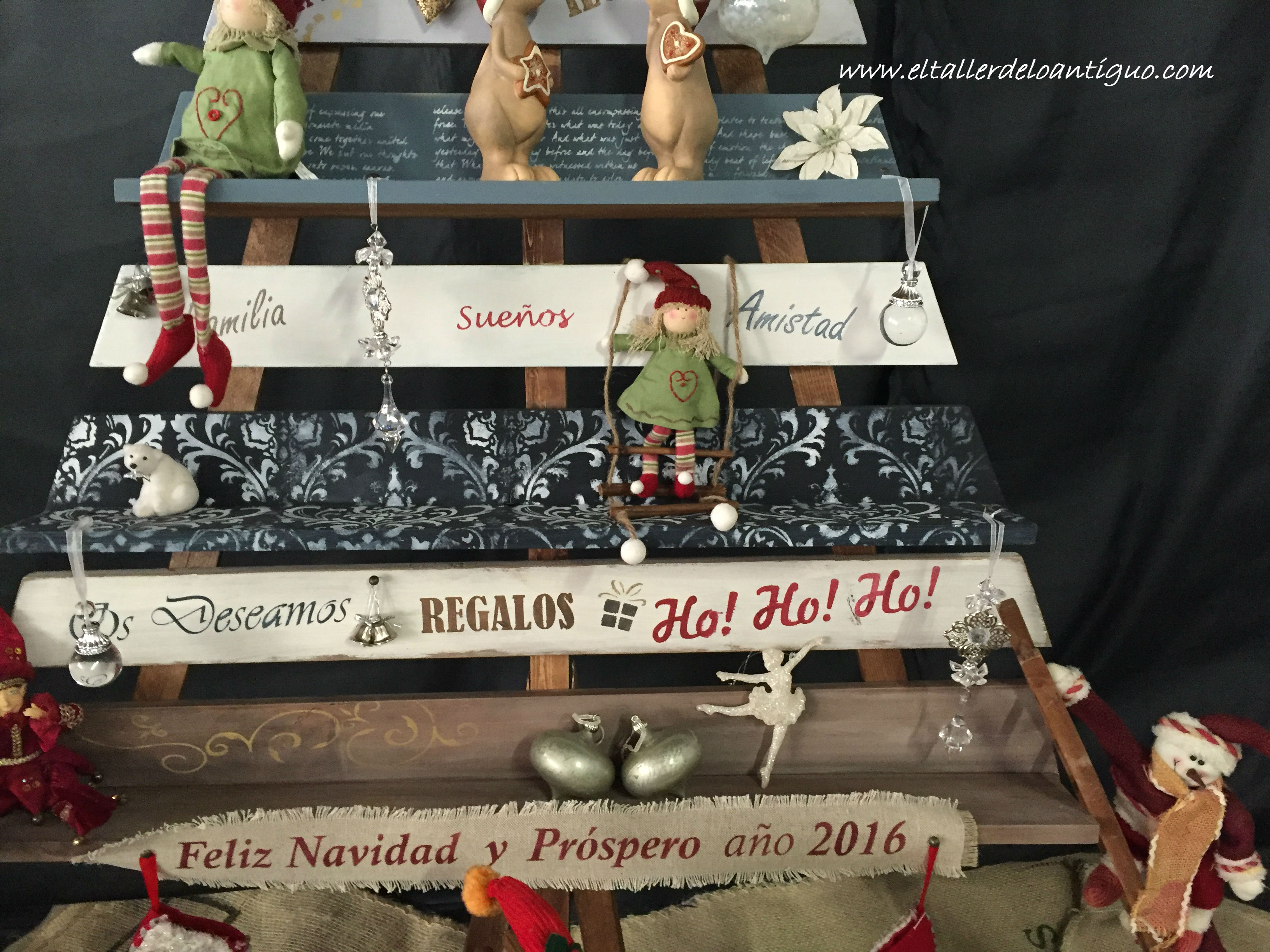 c&oacute;mo hacer un &aacute;rbol de Navidad en madera